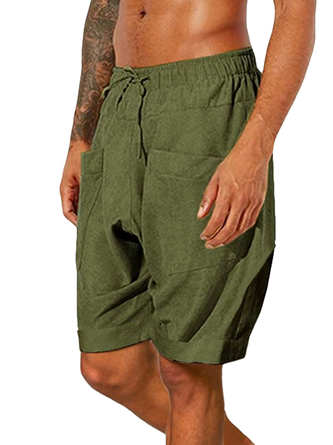 Men's Elastic Waist Casual Shorts