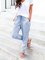 Solid Drawstring Casual Linen Pants Women Trousers