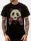 Men's Red Cotton Printed Animal Casual Shirts