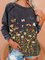 Butterfly Animal Printed Long Sleeve Casual Sweatshirts