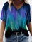 Aurora Tree Painting Print T-shirt