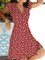 Floral Slim Pullover Women's Dress Short Sleeve Floral Dresses