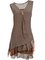 Paneled Sleeveless Cotton-Blend Casual Dresses