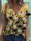 Floral Short Sleeve Casual Shirts & Tops