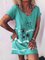 Dandelion Butterfly Short Sleeve V Neck Dresses