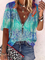 Plus size Short Sleeve Hippie Shirts & Tops