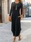 Crew Neck Long Sleeve Casual Dresses