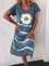 Floral Casual Short Sleeve Dresses