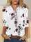 Casual Floral Half Sleeve Shirts & Tops