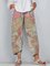 World Map Printed Casual Shift Pants