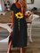 Butterfly Short Sleeve Crew Neck Dresses