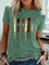 Cotton-Blend Statement Short Sleeve Shirts & Tops