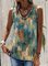 Sleeveless Casual Stripes Shirts & Tops