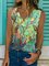 Sleeveless Sweet Shift Floral-Print Shirts & Tops