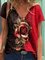 Short Sleeve Casual V Neck Shirts & Tops