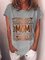 Mother's Day Letter Short Sleeve Casual Shirts & Tops