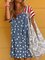 Paneled Casual Crew Neck Star Dresses