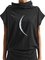 Lunar Print Short Sleeve Turtleneck Shirts & Tops