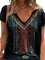 V Neck Printed Casual Shirts & Tops