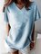 Plain Short Sleeve Shift Casual Shirts & Tops