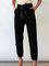 Plain Casual Cotton-Blend Pants