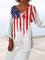 Casual Cotton-Blend Flag Shirts & Tops