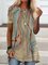 Abstract Cotton-Blend Casual Shirts & Tops