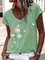 Casual Dandelion Printed Shirts & Tops
