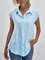 Casual Solid Short Sleeve Shirts & Tops