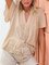 V Neck Casual Cotton Short Sleeve Shirts & Tops