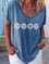 Casual V Neck Floral-Print Shirts & Tops