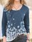 Floral Shift Long Sleeve Shirts & Tops