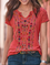 Women Casual Short Sleeve Plain Blouses