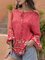 Shift Floral Cotton-Blend Boho Shirts & Tops