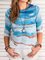 Print Round-neck Long Sleeve Casual T-shirt