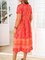 Casual Floral Short Sleeve Dresses