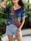 Abstract Fireworks Painting Print T-Shirt