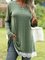 long sleeve paneled a-line shirts & tops
