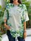 Holiday V Neck Floral Shirts & Tops