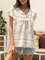 V Neck Floral Sleeveless Shirts & Tops