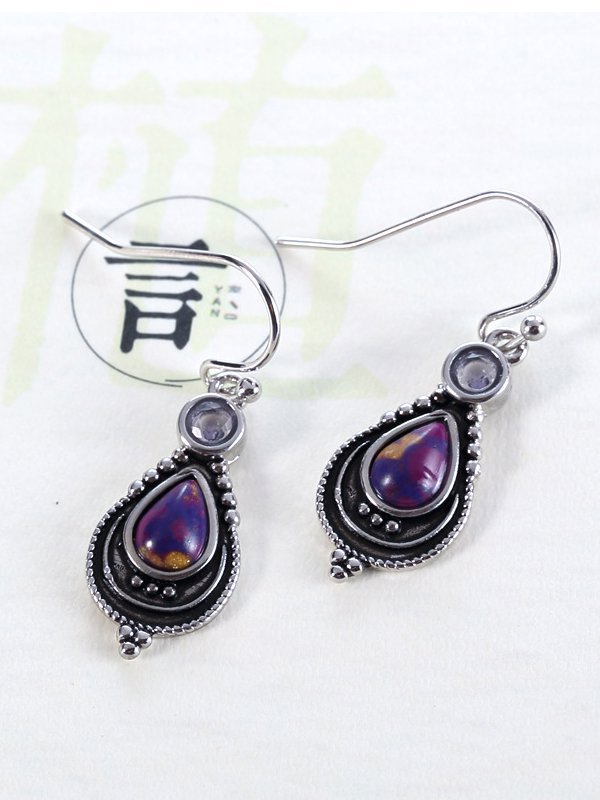 As Picture Alloy Vintage Earrings