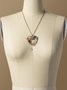 Restore Natural Stone Life Tree Heart-shaped Necklace