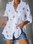 Butterfly Long Sleeve Casual Shirts & Tops
